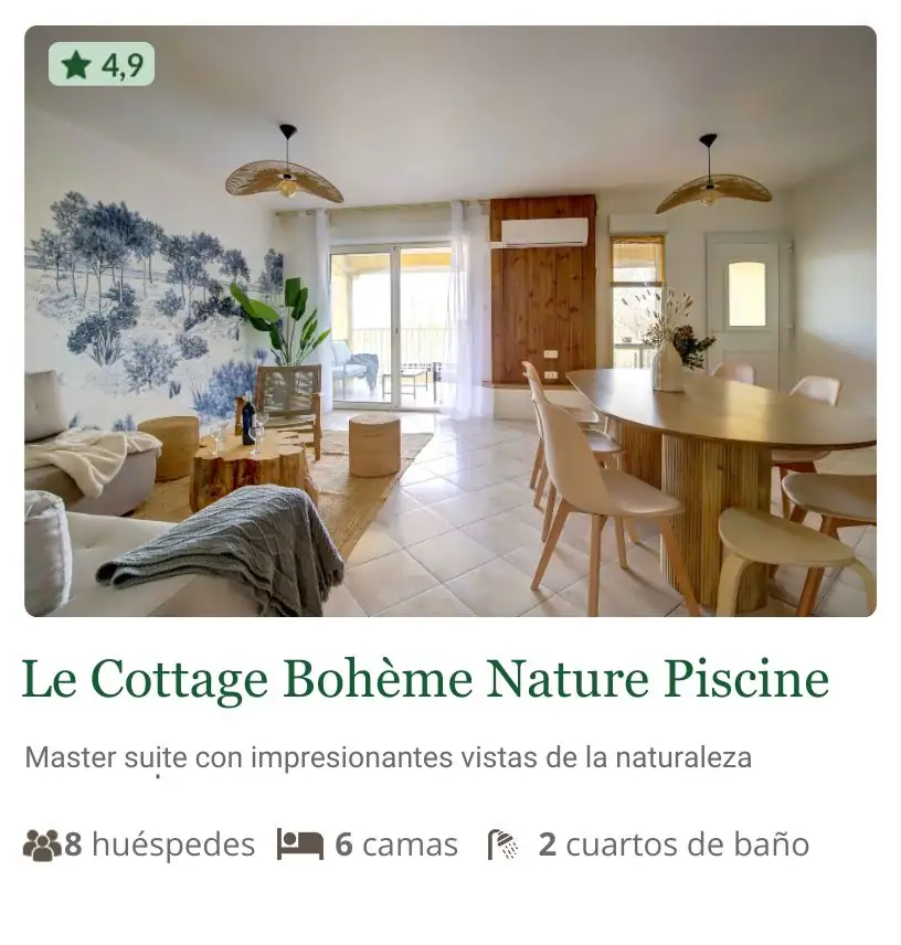 Cottage Bohème Nature Piscine
