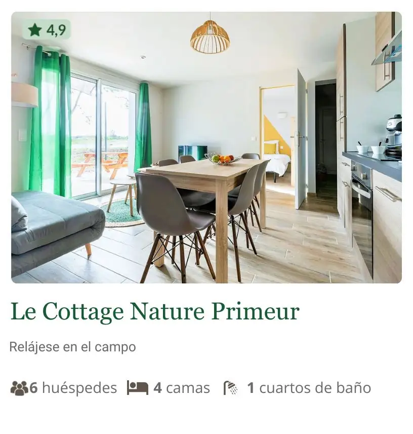 Cottage Nature Primeur tarn