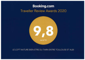 Traveller Review Awards 2020 Loft nature bien-être du Tarn