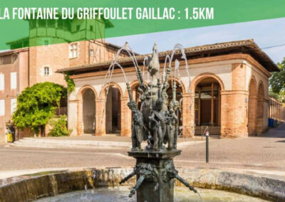 Fontaine du Griffoulet Gaillac a 1,5 des Cottages Brens