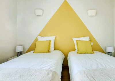 Chambre deux lits simples Cottage Primeur gite campagne Brens