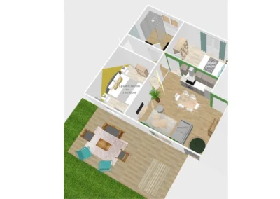 Plan Cottage Primeur gite Tarn