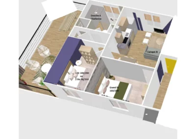 Plan Cottage Nature le Syrah maison Tarn