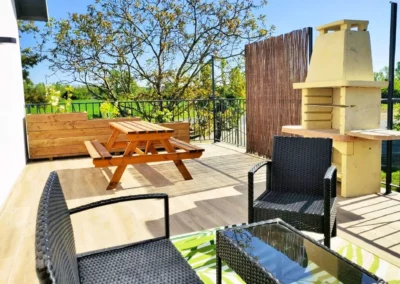Terrasse Cottage Syrah location airbnb campagne Tarn