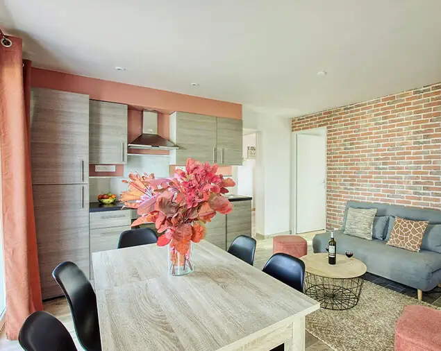 Salon Cottage Nature Vigne Rouge location booking Tarn