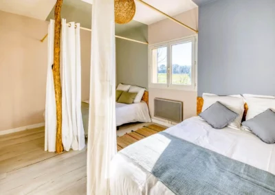 Chambre 2 lits Grand Cottage Nature Bien Etre sejours vacances campagne