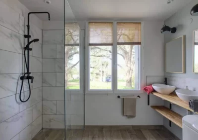 Salle eau Cottage Primeur douche italienne reservation vacance campagne
