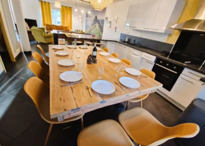 Table, kitchen Loft Nature Bien Etre vacation rental booking