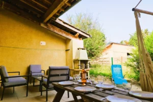 Garden furniture outdoor terrace Gite Gaillac