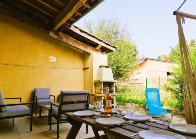 Garden furniture outdoor terrace Gite Gaillac
