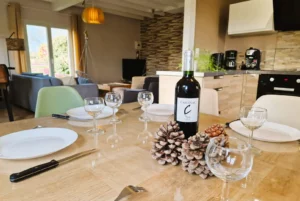 Kitchen Grand Cottage Nature Bien Etre vacation rental airbnb