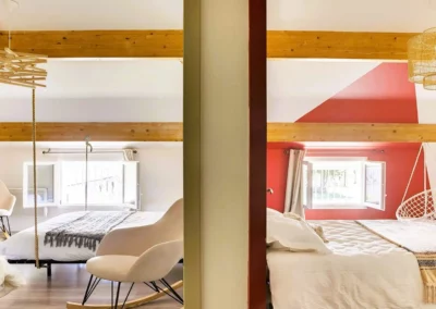 Loft Nature Bien Etre rental cottage airbnb 2 bedrooms double bed and single bed and 2 double beds suspended effect Tarn