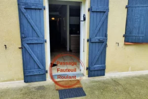Wheelchair entrance Grand Cottage Nature Bien Etre airbnb rental