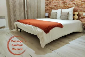 Wheelchair access to bedroom Grand Cottage Nature Bien Etre Tarn rental