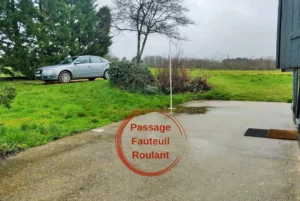 Wheelchair entrance Grand Cottage Nature Bien Etre airbnb accommodation
