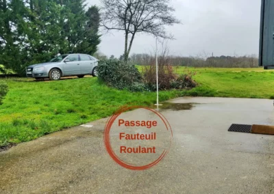 Wheelchair entrance Grand Cottage Nature Bien Etre airbnb accommodation