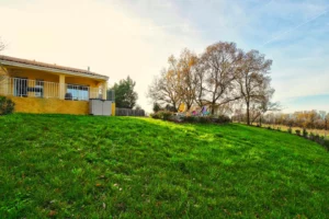 Garden with countryside views and in-ground pool