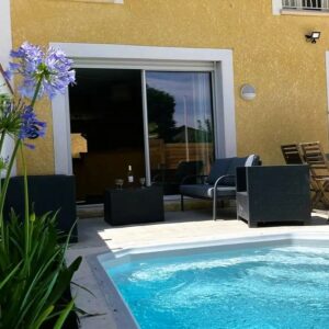 Piscine Chauffée privée et terrasse du Loft Nature Bien Etre Piscine Chauffée Privée dans le Tarn entre Albi et Toulouse