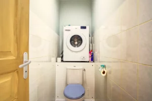 Toilets with washing machine