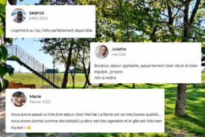 Clients reviews for Cottage Primeur