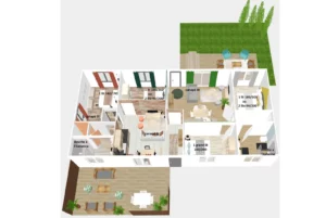 Plan Duo Vigne Rouge and Primeur reservation vacance