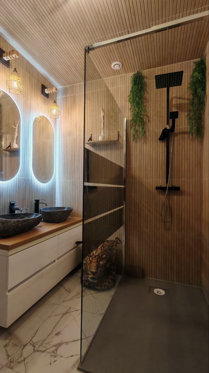 safari salle de bain verticale gite tarn