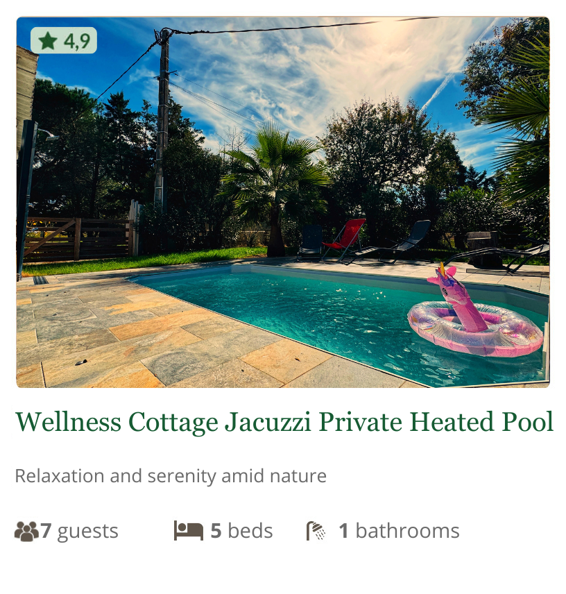 EN-Bien Etre Cottage Bien Etre Jacuzzi location airbnb