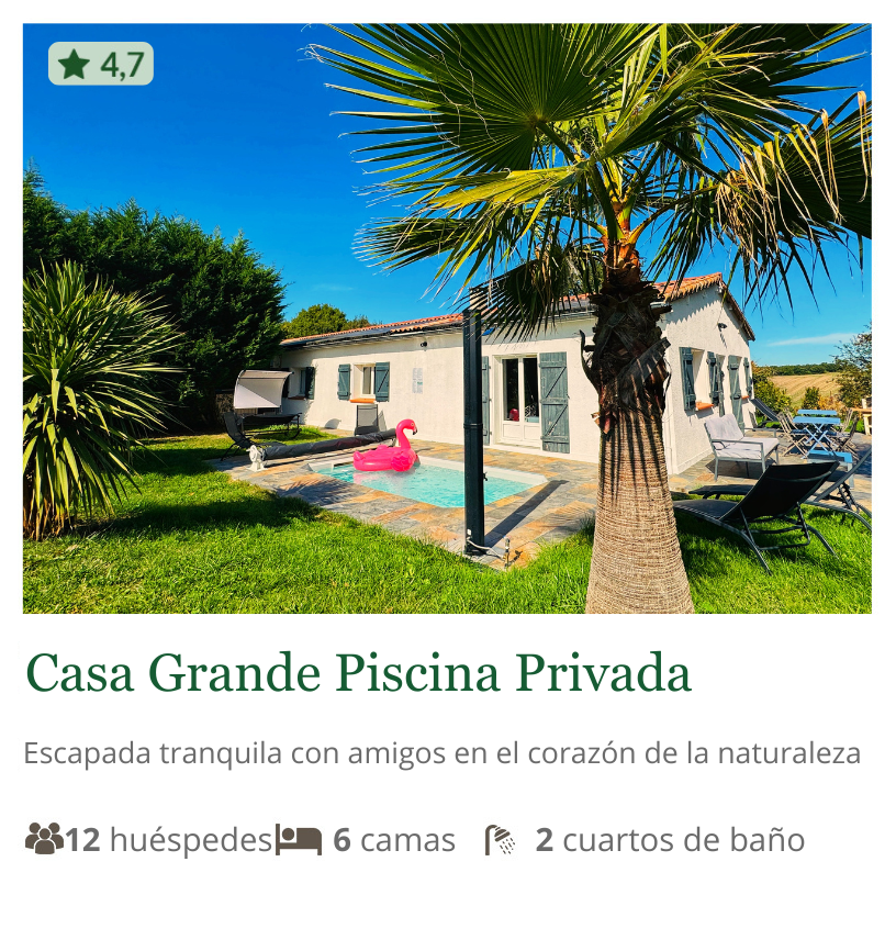 ES-Grand Cottage Grand Cottage Nature Bien Etre vacance airbnb, 12 invités, 6 lits et 2 salles de bain